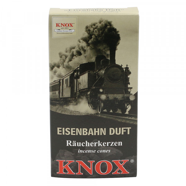 KNOX-Räucherkerzen Eisenbahn Duft, Eisenbahn-Nostalgie für Zuhause 6,5 x 2,2 x 12,5 cm