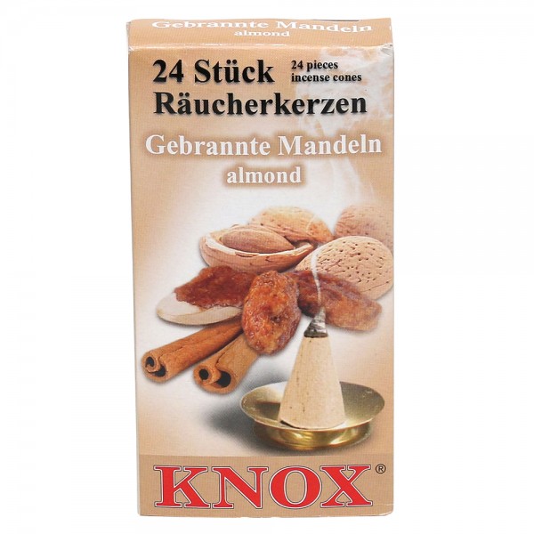 KNOX-Räucherkerzen Gebrannte Mandeln 6,5 x 2,2 x 12,5 cm