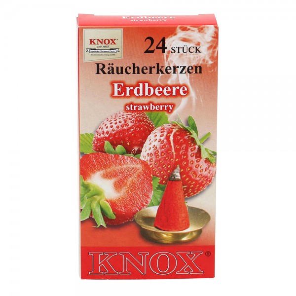 KNOX-Räucherkerzen Erdbeere 6,5 x 2,2 x 12,5 cm